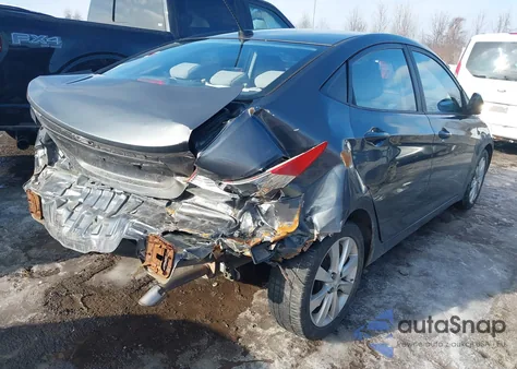 2012 Hyundai Accent Gls from USA, damaged, VIN KMHCU4AE6CU211554
